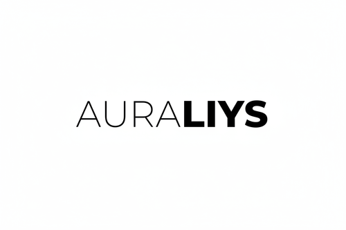 Logo Auraliys - bold contrast bianco